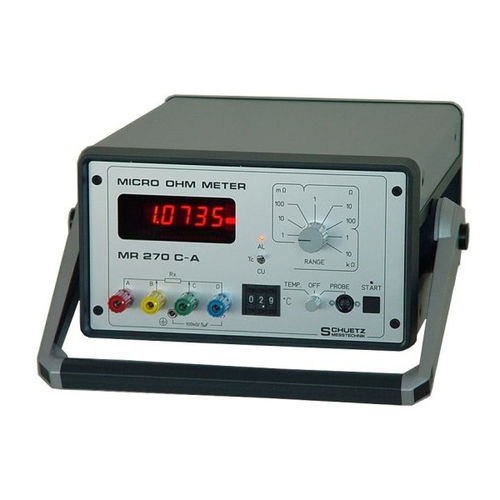 Microohmmetro digitale - MR 270 C-A - SCHUETZ - portatile / con bassa resistenza
