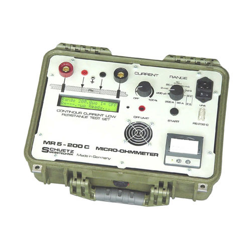 Microohmmetro digitale - MR5-200C - SCHUETZ - portatile / con bassa resistenza