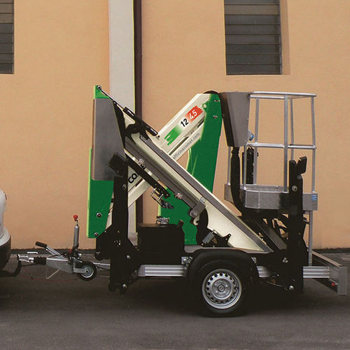 Piattaforma articolata montata su rimorchio - X TRAILER 12 - CO.ME.T. Officine - elettrica / idraulica / per uso esterno