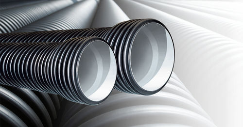 Tubo rigido in polipropilene - StabilTWIN ECO series - Stabilplastic SPA - scanalato / a doppia parete