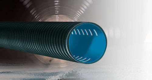 Tubo rigido in polietilene PE - StabilTWIN DREN SN series - Stabilplastic SPA - di trasporto / per edificio / liscio