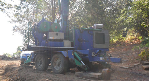 Gru a cavo per esbosco in salita e discesa - TG 1100 - greifenberg teleferiche - montata su rimorchio