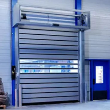 Porta a spirale - RRD-Alu - Shanghai Kenvo Door Co., Ltd - in alluminio / industriale / per interno