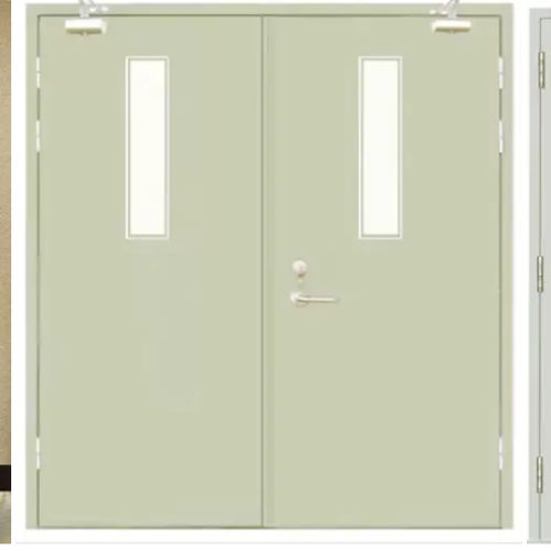 Porta tagliafuoco - Shanghai Kenvo Door Co., Ltd - battente / in metallo / vetrata
