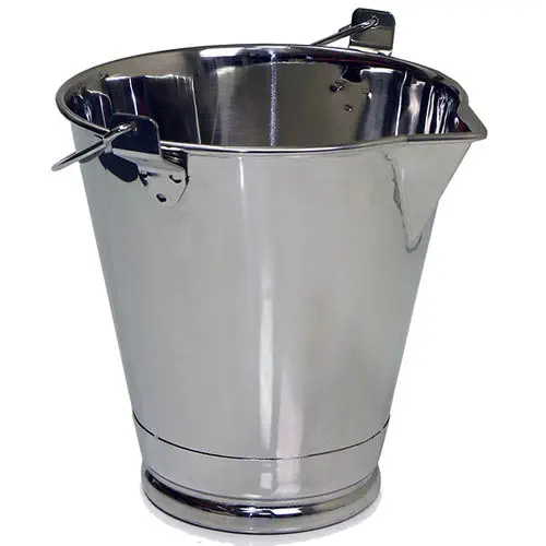 Secchio ermetico in acciaio inox con coperchio e clip di