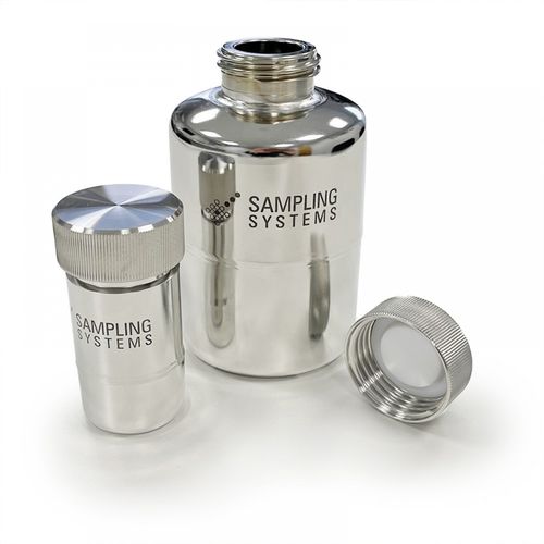 Bottiglia da laboratorio - A886 series - Sampling Systems Ltd - per liquidi / di stoccaggio / in acciaio inossidabile
