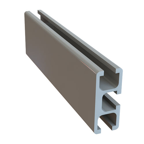 Profilo in alluminio anodizzato - 1.01.02.0029 - Milper sas - con scanalature / rettangolare / ad uso industriale