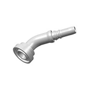 Raccordo idraulico - S87343 series - WUXI SAMWAY CO.,LTD - scanalato / gomito a 45° / con flangia