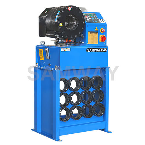 Pressa crimpatrice per tubi flessibili idraulici - P45D - WUXI SAMWAY CO.,LTD - automatica / controllata da PLC / di grande capacità