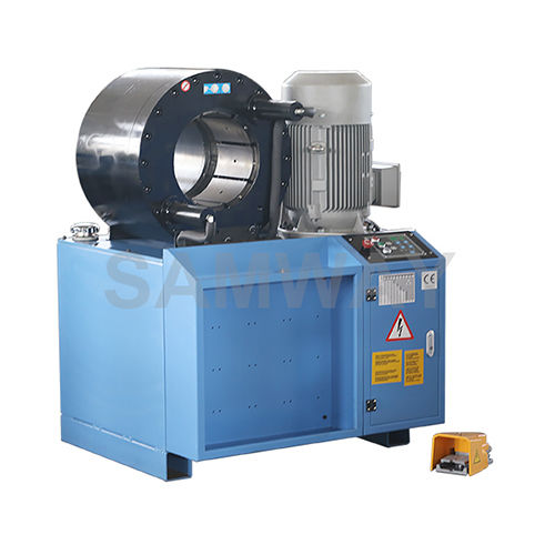 Pressa crimpatrice per tubi flessibili idraulici - P320 - WUXI SAMWAY CO.,LTD - interamente automatica / elettroidraulica / a pedale