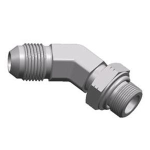 Raccordo idraulico - S1JO4-OG JIC series  - WUXI SAMWAY CO.,LTD - filettato / gomito a 45° / maschio-maschio