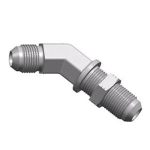 Raccordo maschio-maschio - S6J4-LN JIC series - WUXI SAMWAY CO.,LTD - idraulico / filettato / gomito a 45°
