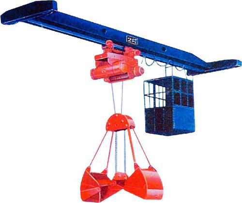 Carroponte con benna di presa - LDZ - Nucleon (Xinxiang) Crane Co., Ltd. - monotrave / con sistema di sollevamento leggero / per carichi leggeri