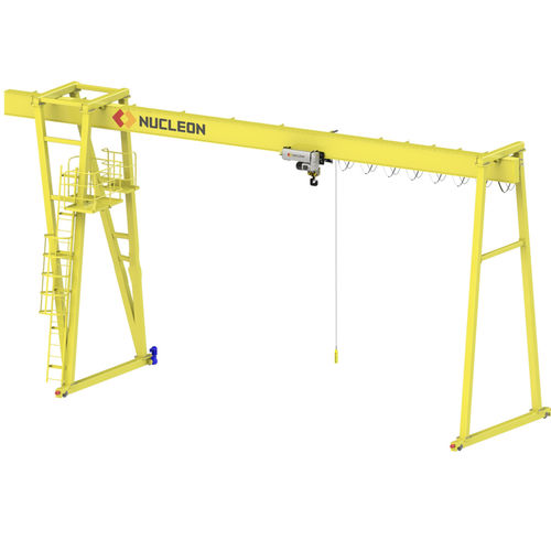 Gru a cavalletto su guida di scorrimento - MH - Nucleon (Xinxiang) Crane Co., Ltd. - di saldatura / per officina / monotrave