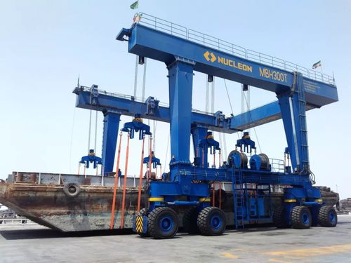 Gru a cavalletto gommata - MBH - Nucleon (Xinxiang) Crane Co., Ltd. - per applicazioni marine / bitrave / idraulica