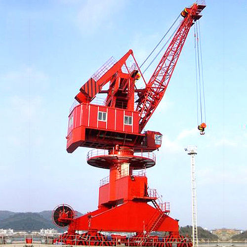 Gru su guida di scorrimento - Nucleon (Xinxiang) Crane Co., Ltd. - con braccio articolato / con braccio impennabile / per applicazioni offshore
