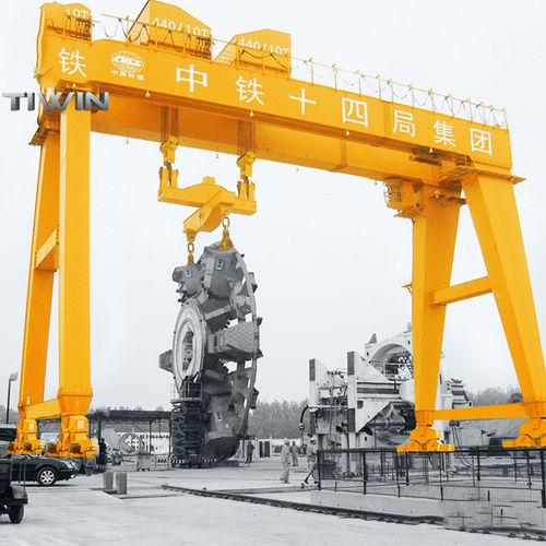 Gru a cavalletto su guida di scorrimento - Nucleon (Xinxiang) Crane Co., Ltd. - per cantieri di prefabbricati / per metropolitana / per officina