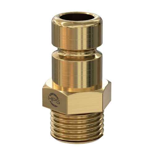 Raccordo maschio - HPS International - idraulico / filettato / in ottone