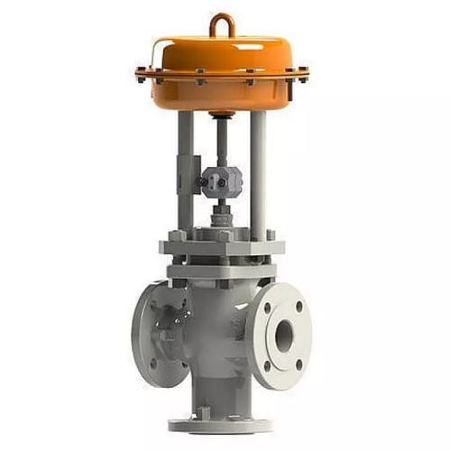 Valvola a membrana - CTV-THW - Athena Engineering S.r.l. - a comando pneumatico / con attuatore elettrico / di controllo