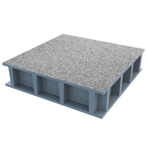 Grigliato in PRFV - GD series - P-TREX - a superficie coperta / antiscivolo / industriale