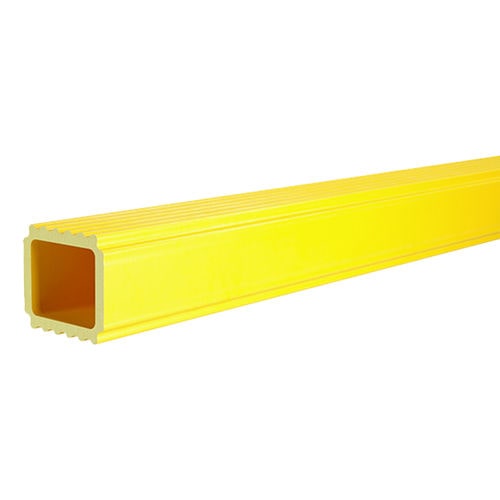 Profilo in poliestere rinforzato con fibra di vetro - PTRS - P-TREX - con scanalature / rettangolare / ad uso industriale