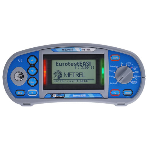 Tester di tensione - MI 3100 SE EurotestEASI  - METREL - di continuità / della resistenza di isolamento / di sequenza di fasi
