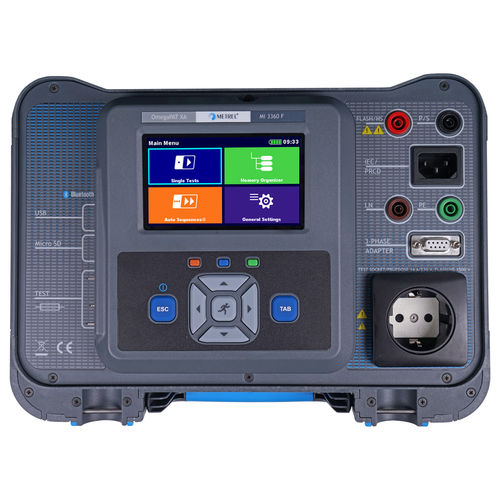 Tester di continuità - MI 3360 OmegaGT XA - METREL - della resistenza di isolamento / di corrente di fuga / di resistenza di terra