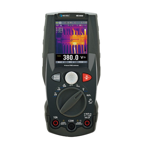 Multimetro digitale - MD 9880 - METREL - portatile / con termometro IR / con misurazione di corrente di dispersione