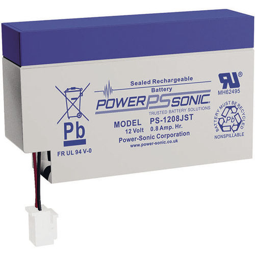 Batteria VRLA - PS-1208JST FR - Power-Sonic - rettangolare / 12 V / per UPS