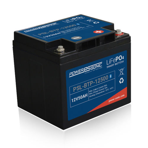 Batteria LiFePO4 - PSL-BTP-12500 - Power-Sonic - rettangolare / 12 V / UL