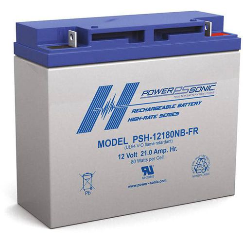 Batteria VRLA - PSH-12180FR - Power-Sonic - rettangolare / 12 V / per UPS