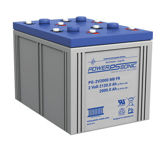 Batteria VRLA - PG-2V2000 FR - Power-Sonic - rettangolare / 2 V / per UPS