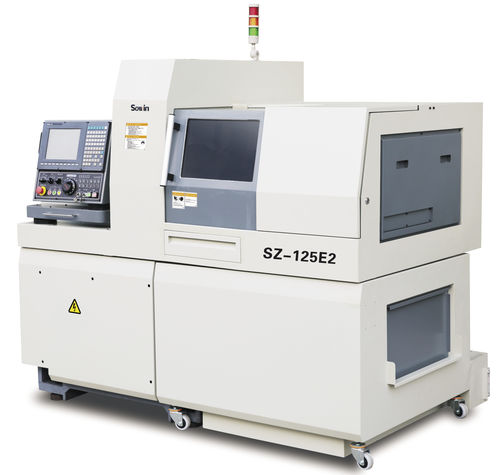 Tornio a fantina mobile CNC - SZ-125E2 - Shenzhen Sowin Precision Machine Tool Co., Ltd - 5 assi / universale / a due mandrini