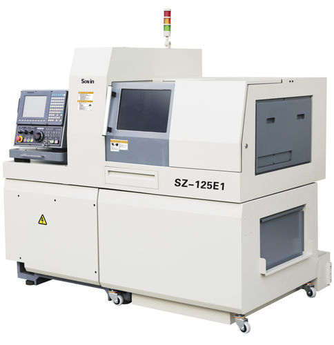 Tornio a fantina mobile CNC - SZ-125E1 - Shenzhen Sowin Precision Machine Tool Co., Ltd - 5 assi / universale / a due mandrini