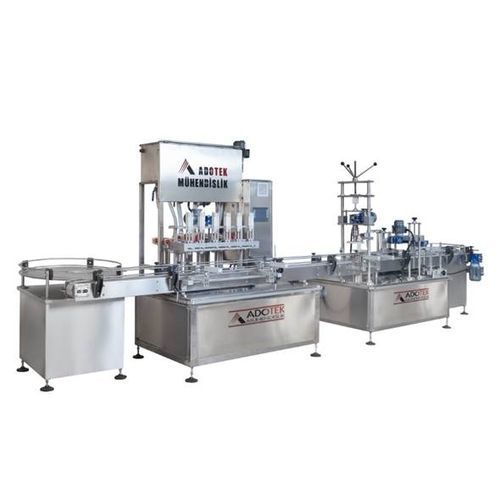 Riempitrice tappatrice etichettatrice automatica - ADK 308 - Adotek Machine - per bottiglie / per succhi di frutta / per vetro