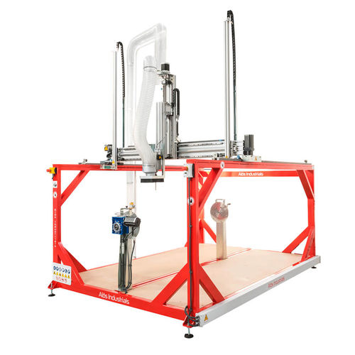 Fresatrice CNC 4 assi - B140C - Alòs Industrials - verticale / per legno / per polistirene espanso
