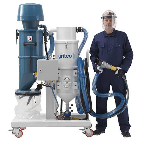 Sabbiatrice automatica - VACUBLAST SERIES - Gritco - ad aspirazione / mobile