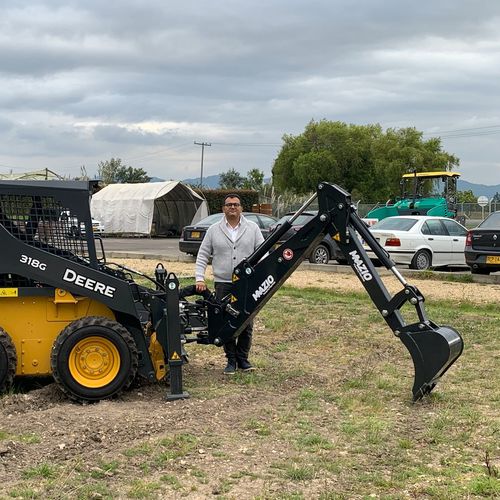 Retroescavatore per minipala caricatrice - Backhoe 2800 - Mazio Attachments - idraulico