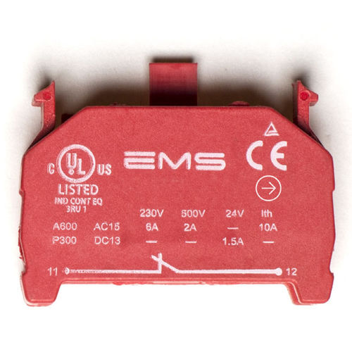 Morsetto componibile con connessione a vite - CNC1 - EMS Electro Mecanicals Systems - unipolare / normalmente chiusa