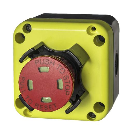 Pulsantiera con 1 pulsante - B10A01x series  - EMS Electro Mecanicals Systems - IP65 / di arresto di emergenza / con indicatore a LED