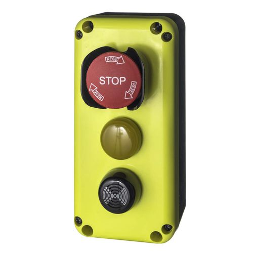 Interruttore bipolare - EMS Electro Mecanicals Systems - LED / con buzzer / di arresto di emergenza