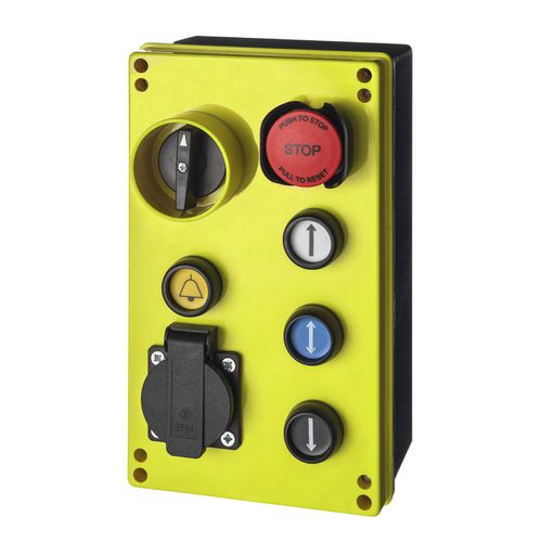Pulsantiera a 5 pulsanti - EMS Electro Mecanicals Systems - IP65 / di arresto di emergenza / con indicatore a LED