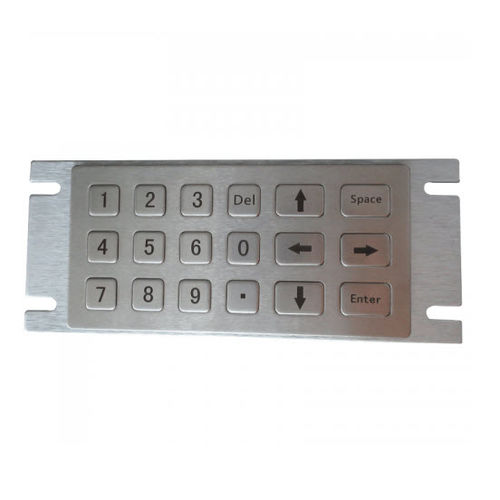 Tastiera numerica 18 tasti - D-8206 - ShenZhen DAVO Electronics Co., Ltd - ad incastro / in acciaio inossidabile / in lega