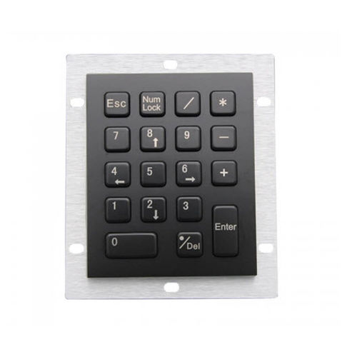 Tastiera numerica 18 tasti - D-8212B - ShenZhen DAVO Electronics Co., Ltd - ad incastro / in metallo / in acciaio inossidabile