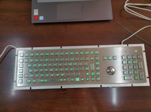 Tastiera ad incastro - D-8605-BG - ShenZhen DAVO Electronics Co., Ltd - a tasti meccanici / 103 tasti / con trackball
