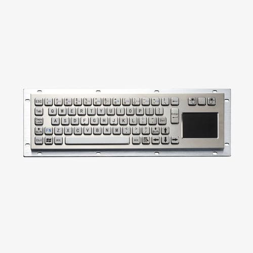 Tastiera in acciaio inossidabile spazzolato - D-8635T - ShenZhen DAVO Electronics Co., Ltd - ad incastro / a tasti meccanici / con mouse integrato a tre tasti