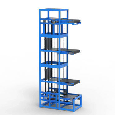 Trasportatore elevabile - E-shaped - Jinan Gradin Machinery Co., Ltd. - a catena / verticale / da trasporto