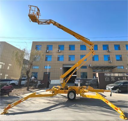 Piattaforma telescopica trainabile - G-GBT-20 - Jinan Gradin Machinery Co., Ltd. - ibrida / a benzina / elettrica