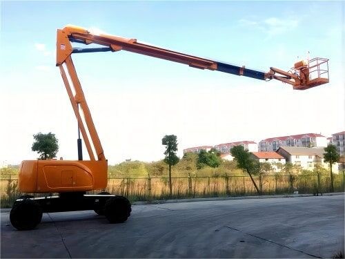Piattaforma articolata diesel - G-RZ28 - Jinan Gradin Machinery Co., Ltd. - su ruota / da esterno / per cantiere