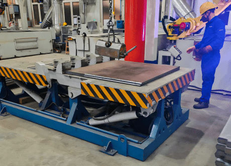 Inclinatore 180° - FZPT series - Jinan Gradin Machinery Co., Ltd. - idraulico / in metallo / industriale